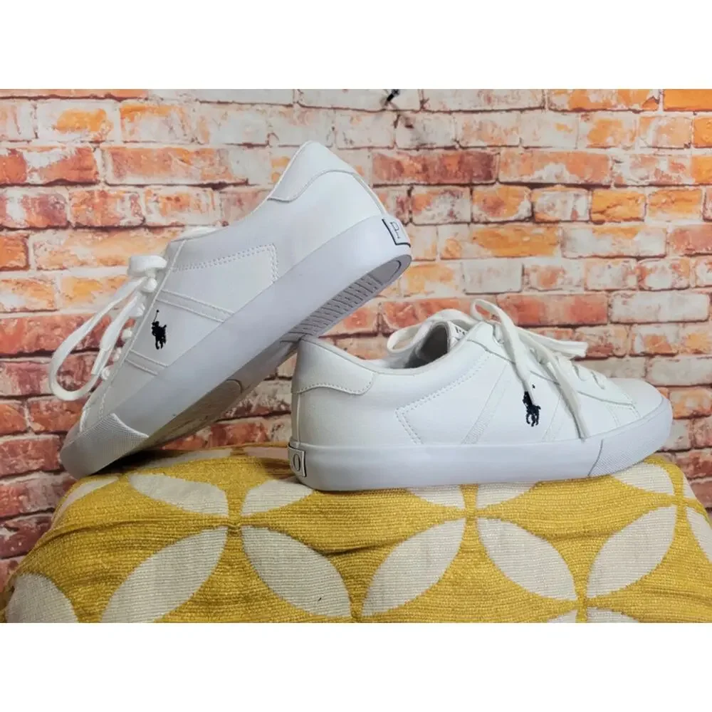 Polo Ralph Lauren Geoff II Junior Sneakers Size 5.5 White